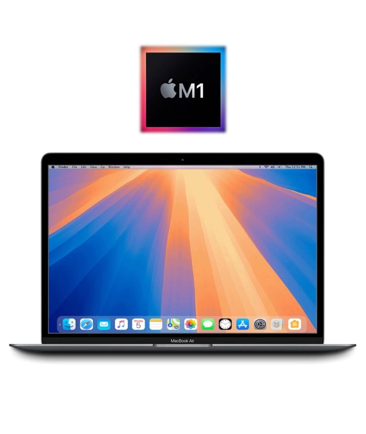 2020 Apple M1 MacBook Air 13" 8GB/128GB - (Space Gray/Etching) A2337 - Imagen 3