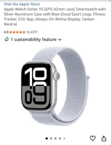 Foto 8 de apple watch series 10 42mm Azul Open Box - imagen 8